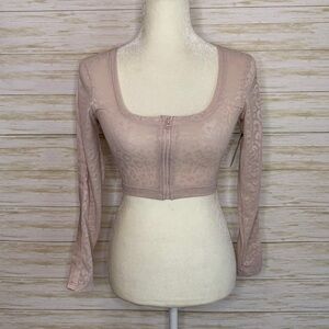 Victoria’s Secret Performance Zip Crop Top